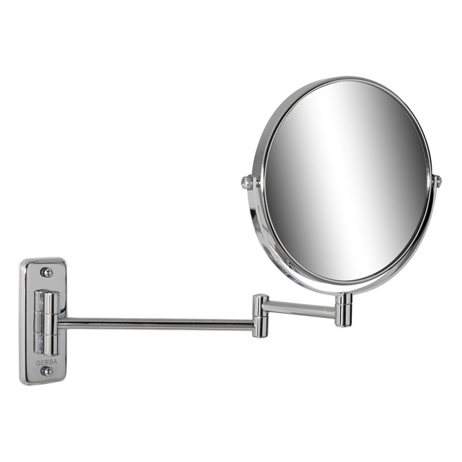Opblazen smeren Bemiddelaar Geesa - Geesa Mirror Scheerspiegel 2-armig 5x vergrotend ø 200 mm Chroom