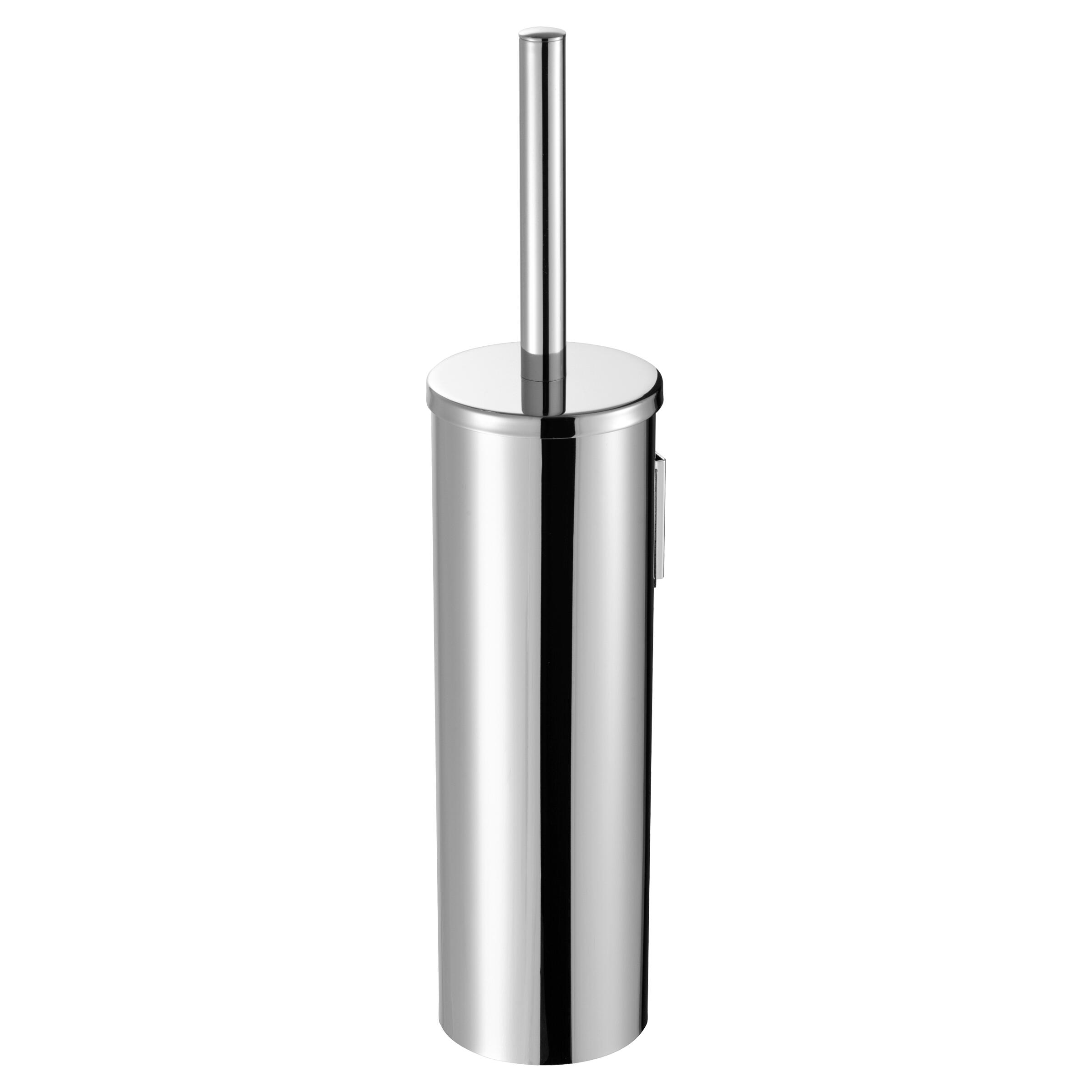 chrome toilet brush holder