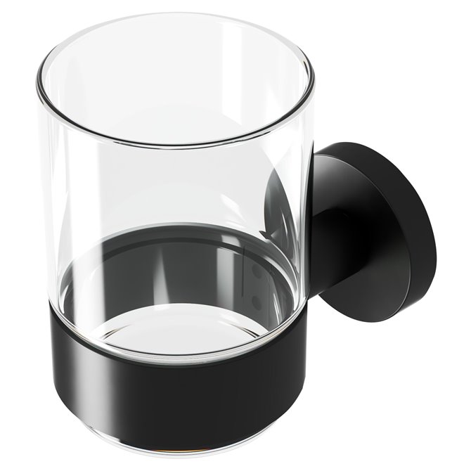 Geesa - Geesa Glass Nemox with holder Black glass