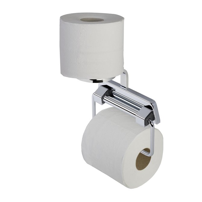 Geesa - Geesa Standard ohne und Feder Reserverollenhalter mit Toilettenpapierhalter Deckel Chrom