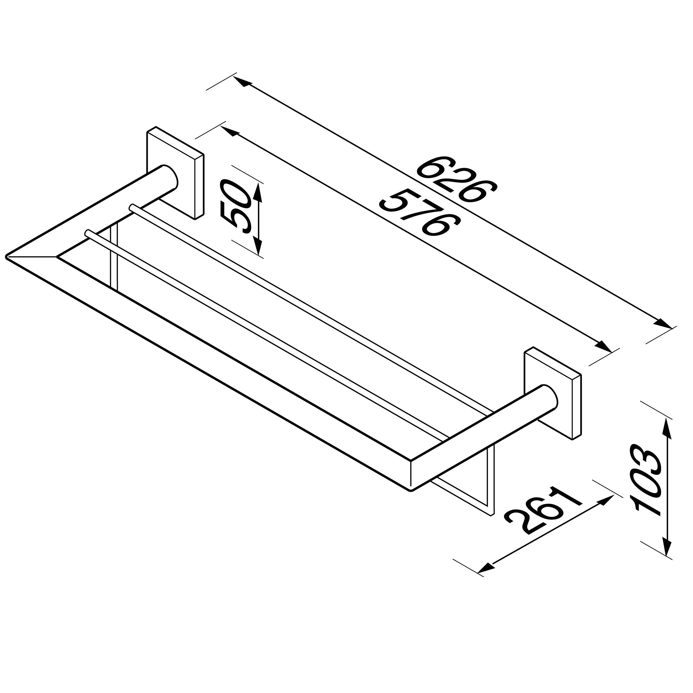 Towel rack width sale